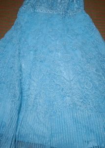 Elegant Blue Ethnic Gown