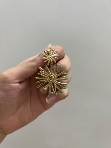 Golden Flower Earrings