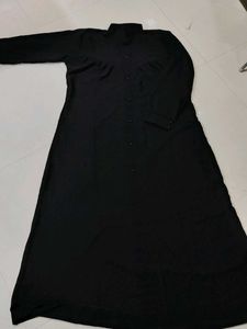 Black Button-Down Abaya