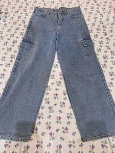 Light Blue Cargo Jeans