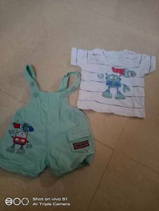 Dungree With T Shirt