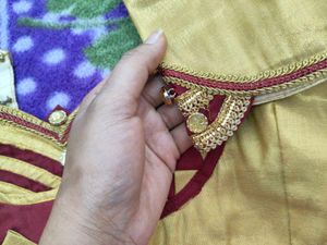 Embroidered Golden Maroon Blouse