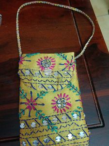 Embroidered Phone Bag