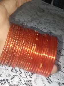 Orange Sparkly Bangles