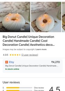🆕Big Donut Candle Unique Decoration