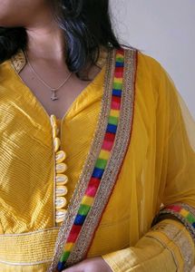 Yellow Anarkali For Women