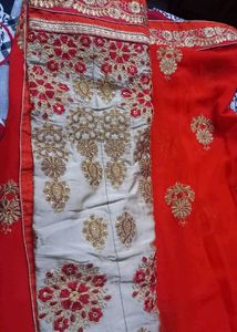 Full Embroidery Heavy Lehanga Saree