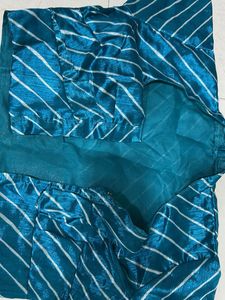 Blue Striped Saree with blouse