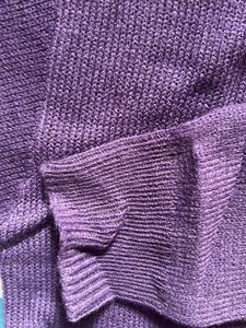 TOKYO TALKIES Purple Knit Turtleneck Sweater