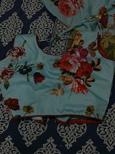 Floral Print Kurti with Dupatta