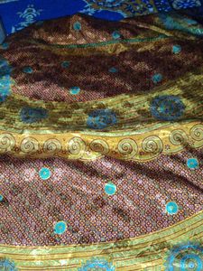 Vintage Inspired crape saree