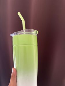 New Green &amp; White Steel Sipper