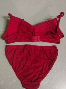 Red Lace Bra &amp; Panty Set