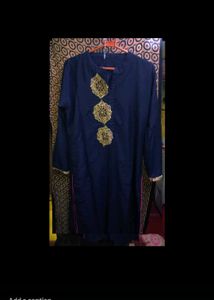 Blue Straight Kurti