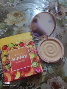 Myglamm K.play Vanilla Compact And Lipstick Combo