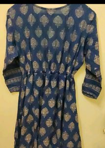 Navy Blue Festive Kurti For Special Occasions