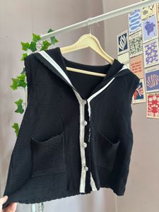 Korean Waistcoat Black