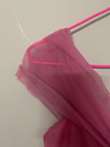 Off  Shoulder Tulle Maxi Dress