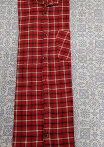 Red &amp; White Plaid Shirt