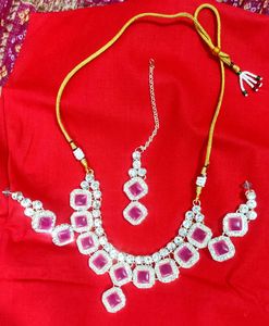 Pink Stone Jewelry Set, Brand New 👉Unused