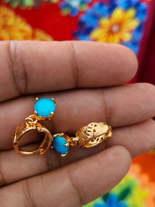 Colorful Gemstone Drop Earrings - New