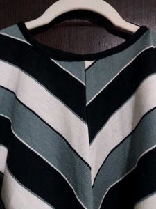 Striped Blouson Top