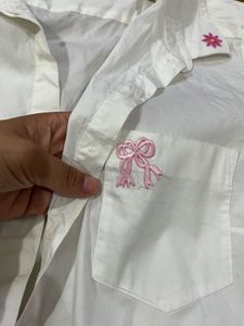 H&amp;M Bow Printed Shirt 🎀🎀