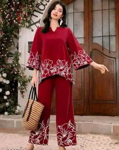 Elegant Maroon Kurta Set