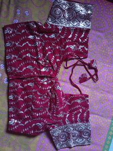 Elegant Red Saree