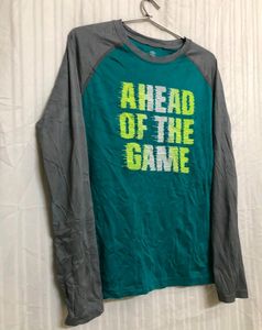 Athletic Sea Green Long Sleeve T Shirt
