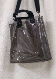 Transparent &amp; Striped Bag: Monsoon Essential