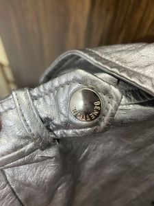 Silver Metallic Biker Jacket