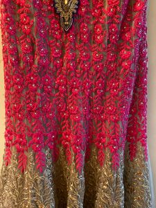 Pink &amp; Gold Designer Kurta Lehenga ✨