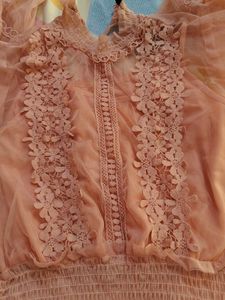 Pink Lace Top