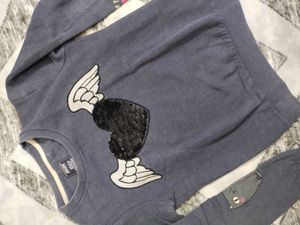 Cute Heart Sequin Sweatshirt