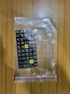 car key cell new and name sticker combo