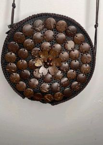 boho style round sling bag