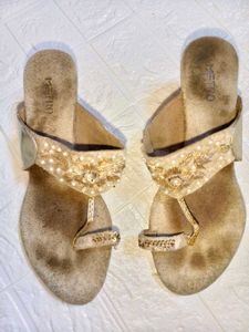 6.5 Inches Embellished Flats &amp; Sandals