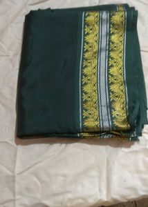 Dark Green Saree