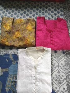Elegant Women's Kurtas - Set of 3