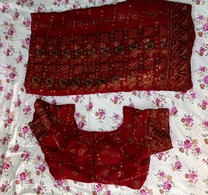 heavy designer saree