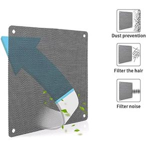HASTHIP® 5pcs 12cm PC Fan Dust Filter Black Square