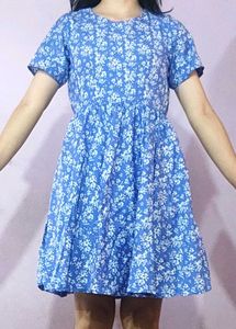 Floral Blue Dress