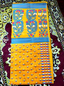 Cotton Jamdani Saree Without Blouse Piece