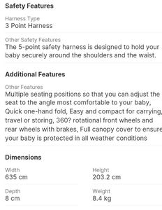 Mee-mee Baby Stroller