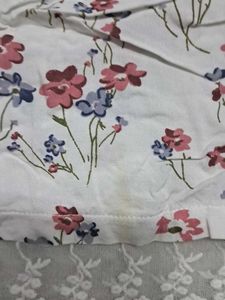 Floral Print Lace Top