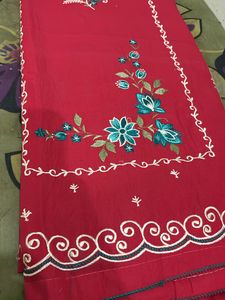 Red Embroidered Salwar Kameez