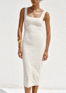 Zara White Bodycon Dress - Textured Fabric