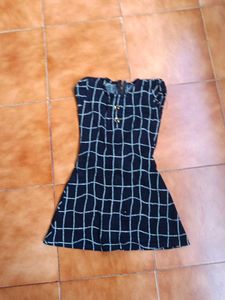 Checkered Casual Dress