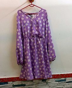 Lovely Purple Floral Dress
